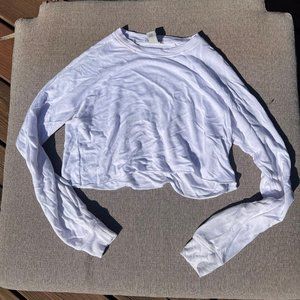 XS White Forever 21 long sleeve pullover